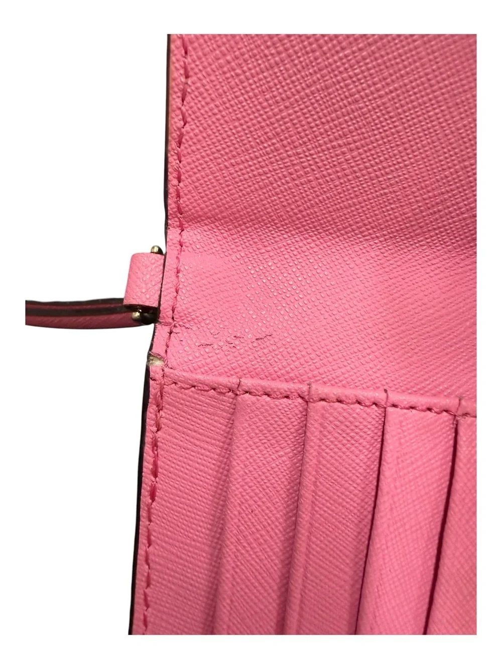 kate spade Pink Saffiano Wristlet Wallet